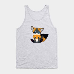 Cute little simple grey fox Tank Top